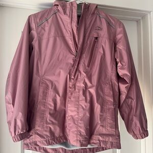 L.L. Bean Kids Pink Waterproof Raincoat